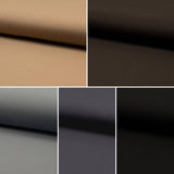 Bio Baumwollstoff 0,5 Meter kochfest 100 % Baumwolle, Stoff Meterware uni organic GOTS zertifiziert schwarz weiß petrol