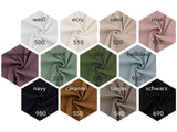 Rippjersey Uni Baumwolle 5 mm | Baumwolljersey | Elastischer Rib Stoff | Bekleidung Kinder Baby Damen Nähen Breite Rippen Ribjersey