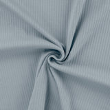 Rippjersey Uni Baumwolle 5 mm | Baumwolljersey | Elastischer Rib Stoff | Bekleidung Kinder Baby Damen Nähen Breite Rippen Ribjersey