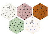 6,50 Euro/m Musselin Double Gauze Digitaldruck Muster Meterware