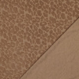 Frotteestoff elastisch mit Leopardenmuster Leo Baumwollfrottee Frottee Handtuchstoff Handtuch Frottee-Jersey