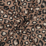 Canvas Leo - fester Baumwollstoff mit Leopardenmuster 100 % Baumwolle