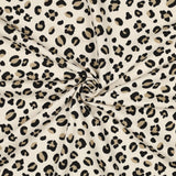 Sommer Sweat Leoparden Jerseystoff Meterware Digitaldruck Babys French Terry Leomuster Muster