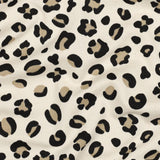 Sommer Sweat Leoparden Jerseystoff Meterware Digitaldruck Babys French Terry Leomuster Muster