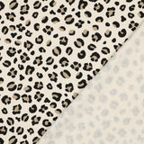 Sommer Sweat Leoparden Jerseystoff Meterware Digitaldruck Babys French Terry Leomuster Muster