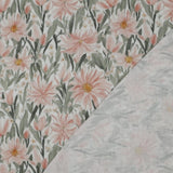 Musselin Blumen Double Gauze Digitaldruck Muster Meterware Chrysanthemen Blüten Blumen
