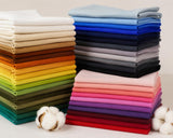 Canvas Uni 51 Farben 100% Baumwolle Meterware, schwerer, robuster Dekostoff Baumwollstoff