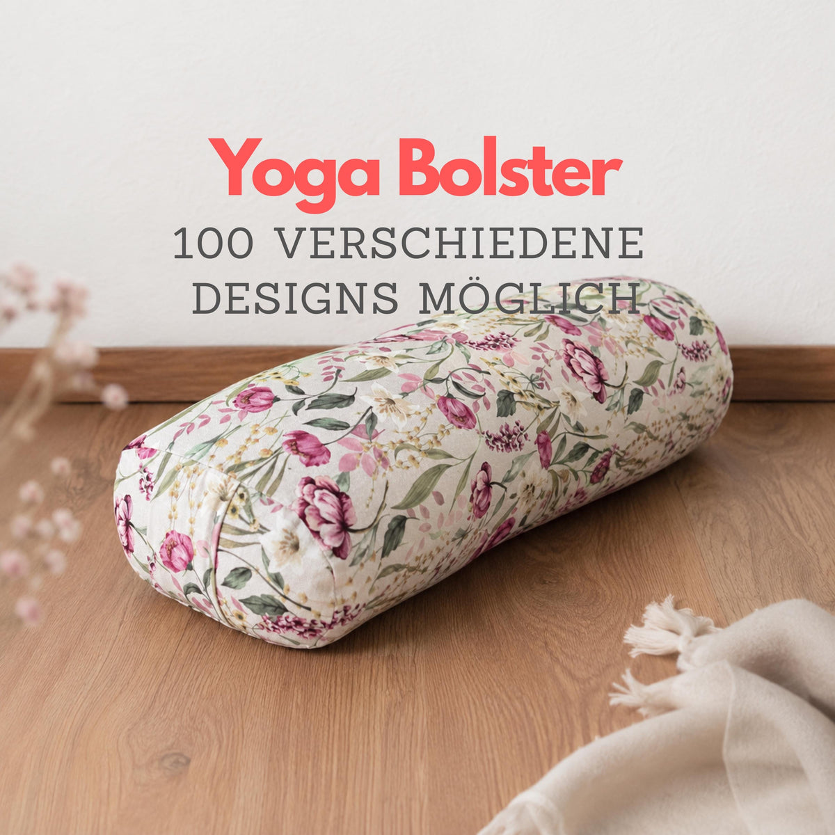 Yogabolster oval | Yoga Bolster | Meditationskissen | Bio-Buchweizen oder Kapok | Yin Yoga | Restorative Yoga | Handmade