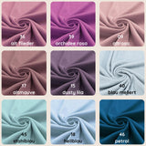 Mini Blumen Rippstrick Jersey Stoff blau ecru | Baumwoll Jersey mit Lycra | Rib Jersey Stretch Stoff | Rippstoff Meterware | Stoff zum Nähen