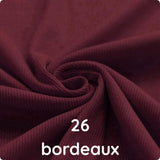 Kirschen Rippstrick Jersey Stoff bordeaux | Baumwoll Jersey mit Lycra | Rib Jersey Stretch Stoff | Rippstoff Meterware | Früchte Cherry