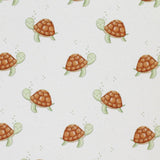 Schildkröten Rippstrick Jersey Stoff Tiere Schildkröte | Baumwoll Jersey mit Lycra | Rib Jersey Stretch Stoff | Rippstoff Meterware