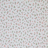 Tulpen Blumen Rippstrick Jersey Stoff Blätter | Baumwoll Jersey mit Lycra | Rib Jersey Stretch Stoff | Rippstoff Meterware