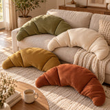 Cord Croissant Kissen 100 cm in 40 Farben | Nackenkissen | Croissantkissen | Schulanfang | Geschenk zum Einzug Kinderzimmer Deko